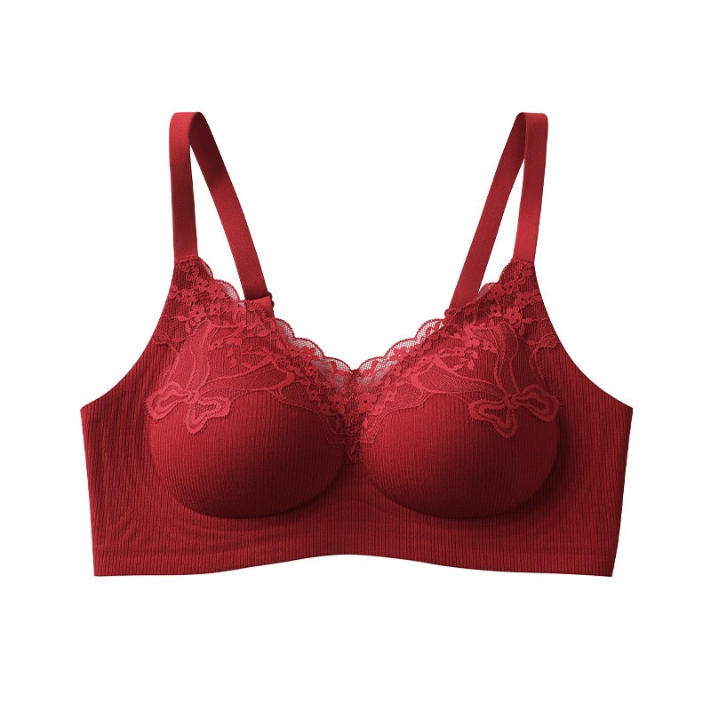 여성용 패션 립 레이스 브라렛, 와이어리스, 푸쉬업,  - Lace Bralette Set 리뷰 및 가격