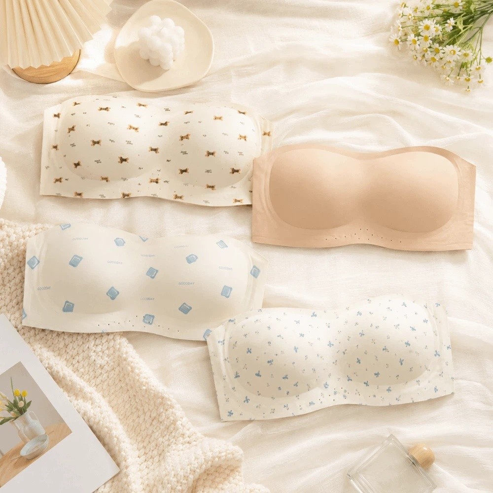편안한 노라인 튜브 브라 강아지 프린트 처짐 방지 여성 - Wirefree Bra Comfort 리뷰 및 가격