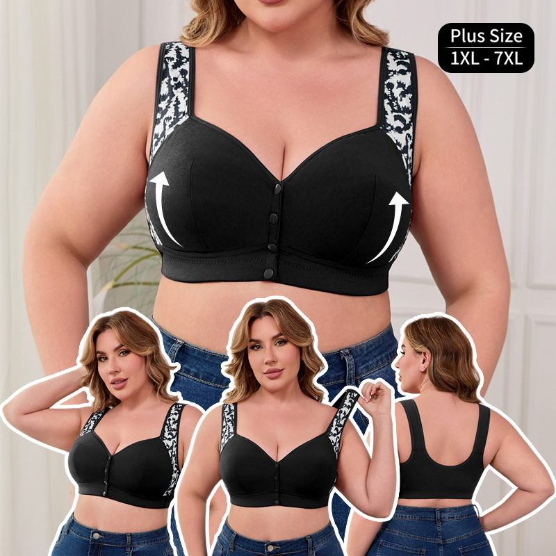 XL-7XL 플러스 사이즈 앞 버클 브라 여성용 무선  - Wirefree Bra Comfort 리뷰 및 가격